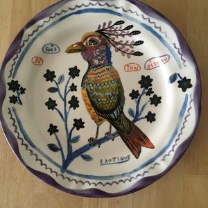 Nathalie Lete Francophile Exotique Dinner Plate